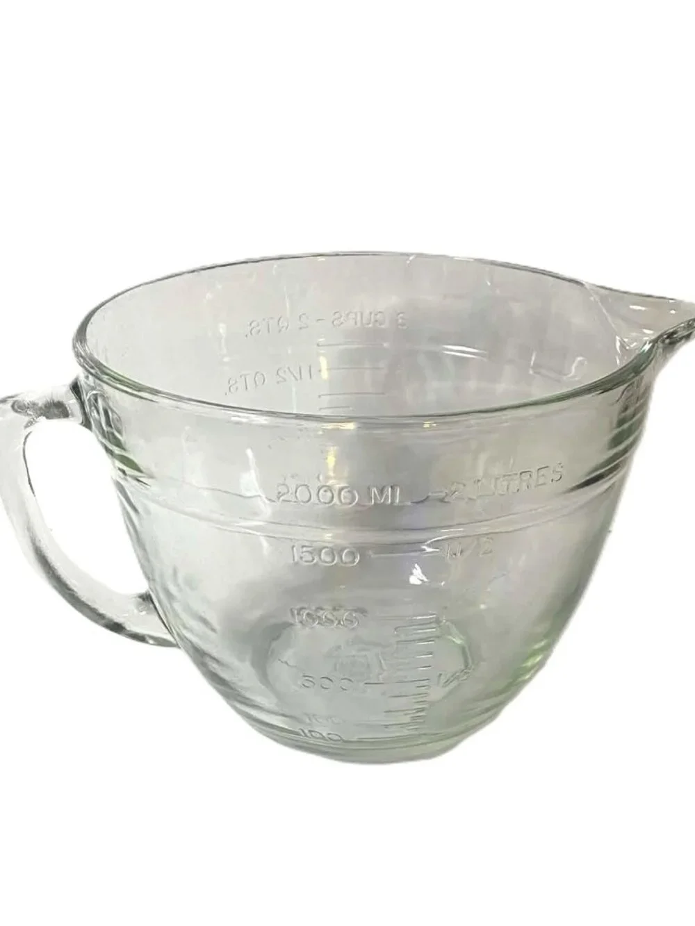 Anchor Hocking 2 Qt 8 Cup Glass Measuring Cup Clear USA Large 64 Oz
